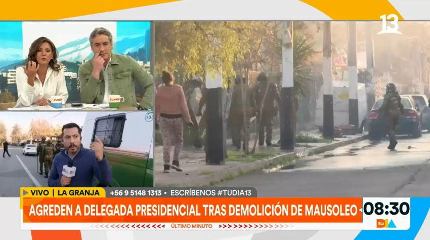 Agreden a equipo de Tu Día tras demolición de mausoleo narco