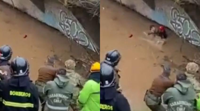 Militar resactó a hombre desde el agua y evitó que se ahogara en el río Claro: "Hice lo que tenía que hacer"