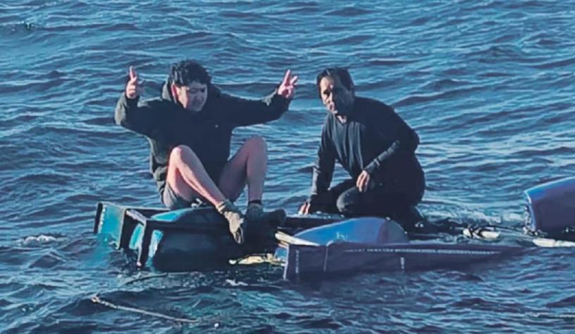 "Un milagro": rescatan a pescadores que naufragaron en Magallanes