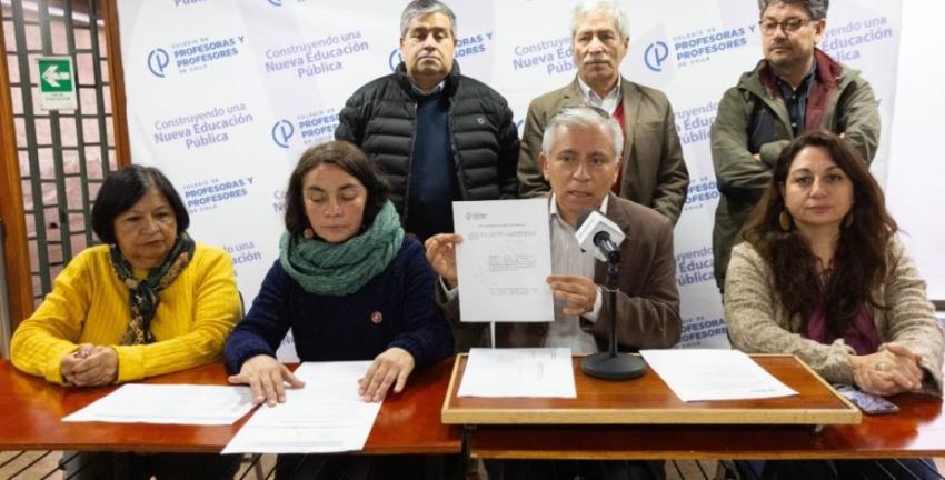 Colegio de Profesores anuncia paro indefinido desde el martes