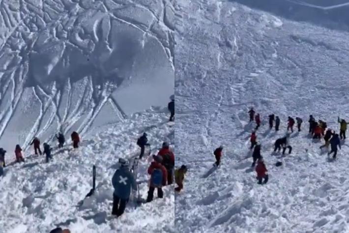 Avalancha sembró el pánico entre esquiadores en las Termas de Chillán