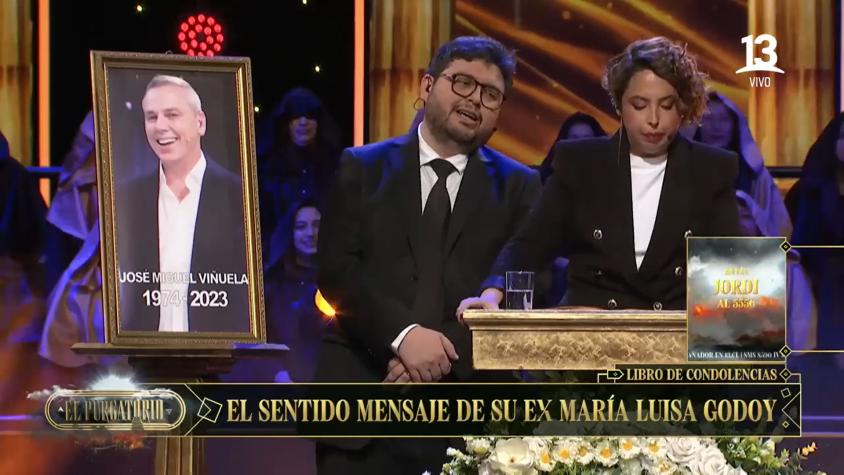 Chiqui Aguayo leyó el libro de condolencias en el funeral de José Miguel Viñuela