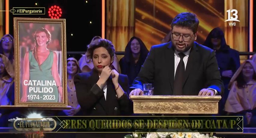 Luis Slimming leyó el libro de condolencias en el funeral de Catalina Pulido