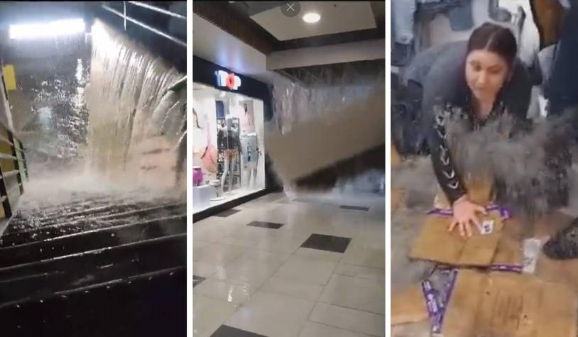 Impactantes videos: Mall, tiendas y hospital de Chillán se inundan