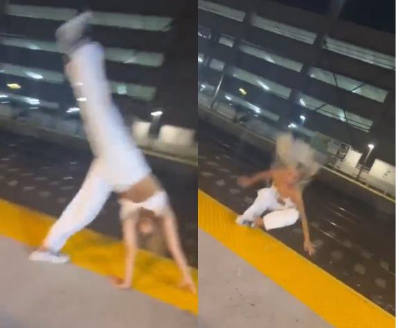Todo por un video: Joven cayó a las vías del Metro por grabar para TikTok