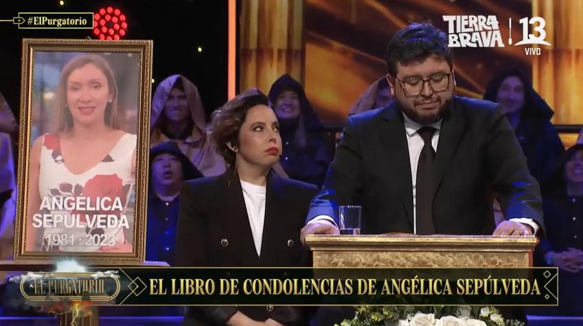 Luis Slimming leyó el libro de condolencias en el funeral de Angélica Sepúlveda