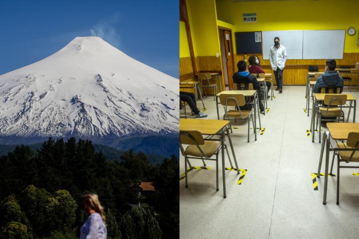 Suspenden clases en Pucón por actividad de Volcán Villarrica
