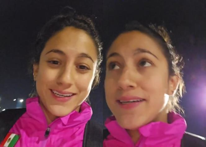 "Gracias chilenos": atleta mexicana se emocionó con bello gesto de pasajeros del Metro