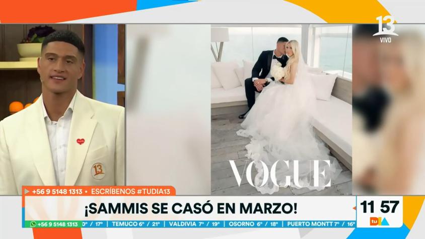 Lo preparó meticulosamente: Sammis Reyes se casó con su novia desde hace 8 años