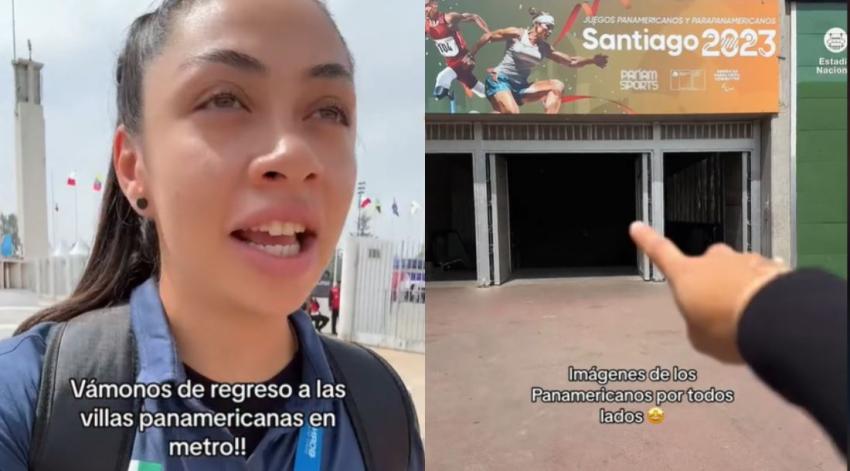 Deportista mexicana halaga al Metro de Santiago: "Ha sido una opción fácil y rápida para todos"