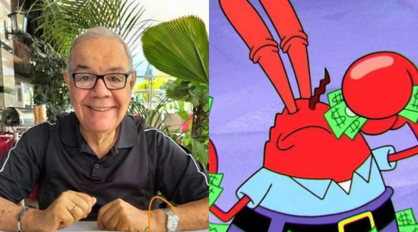 Fallece a los 72 años Luis Pérez Pons, la voz de Don Cangrejo en "Bob Esponja"