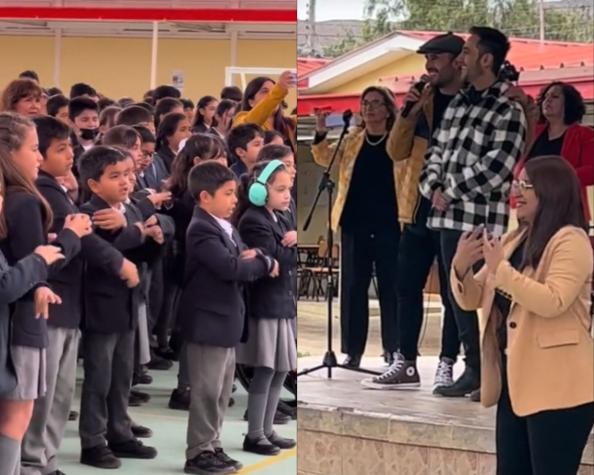 Escuela de Vallenar sorprende a Los Vásquez: Interpretaron su canción en lengua de señas