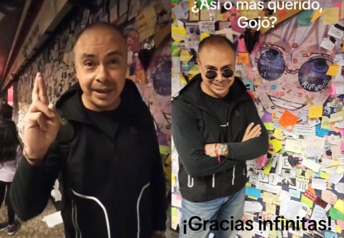 Actor de voz de Satoru Gojo visitó su memorial en Metro de Santiago: "Es fascinante"