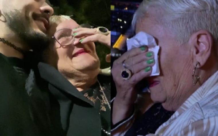 Abuelita lloró desconsoladamente de emoción al asistir a un concierto de Marco Antonio Solís