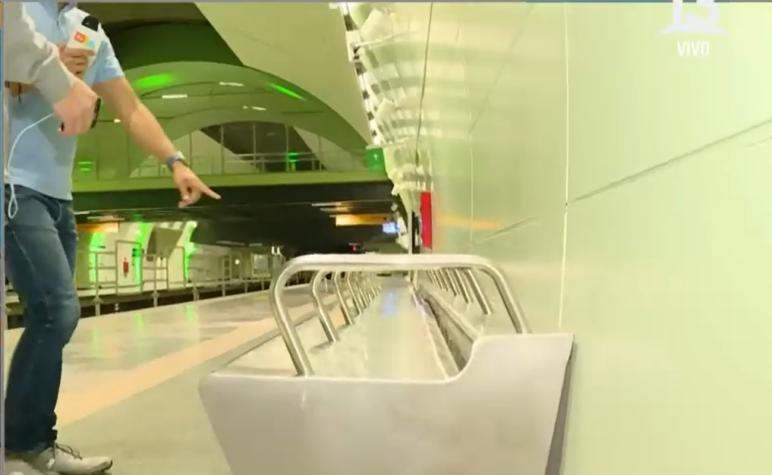 ¡También harán su debut! Así son los asientos de las nuevas estaciones de la Línea 2 del Metro de Santiago