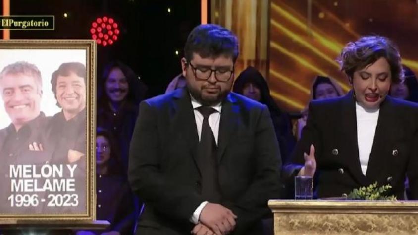 Chiqui Aguayo leyó el libro de condolencias en el funeral de "Melón y Melame"