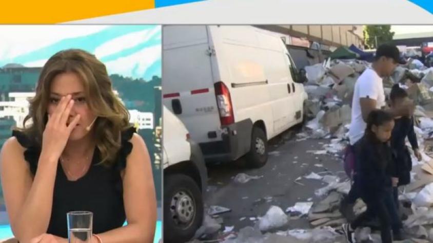 "¡Qué horror!": Priscilla Vargas se indigna al ver a dos escolares pasando por encima de la basura en Meiggs