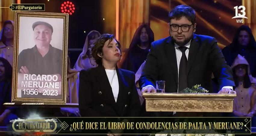 Luis Slimming leyó el libro de condolencias en el funeral de Ricardo Meruane