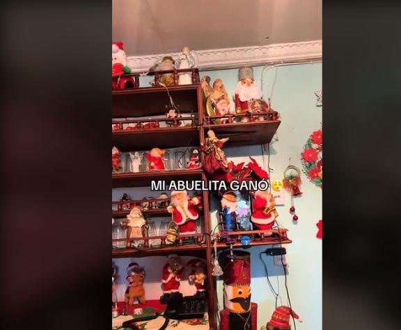 Fanática de la Navidad: abuelita sorprende con sus adornos navideños en cada rincón de su casa