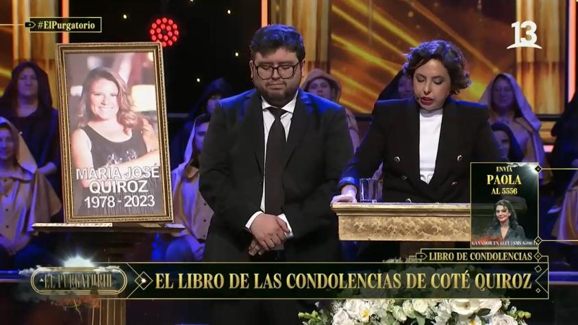 Chiqui Aguayo leyó el libro de condolencias en el funeral de María José Quiroz