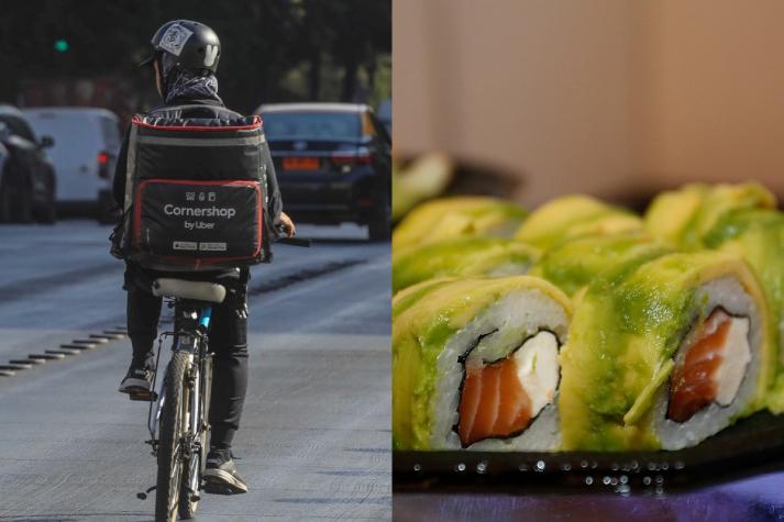 Sushi el favorito: lo más pedido por delivery en Chile durante el 2023