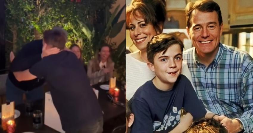 Así fue el emotivo reencuentro de Bryan Cranston y Frankie Muniz