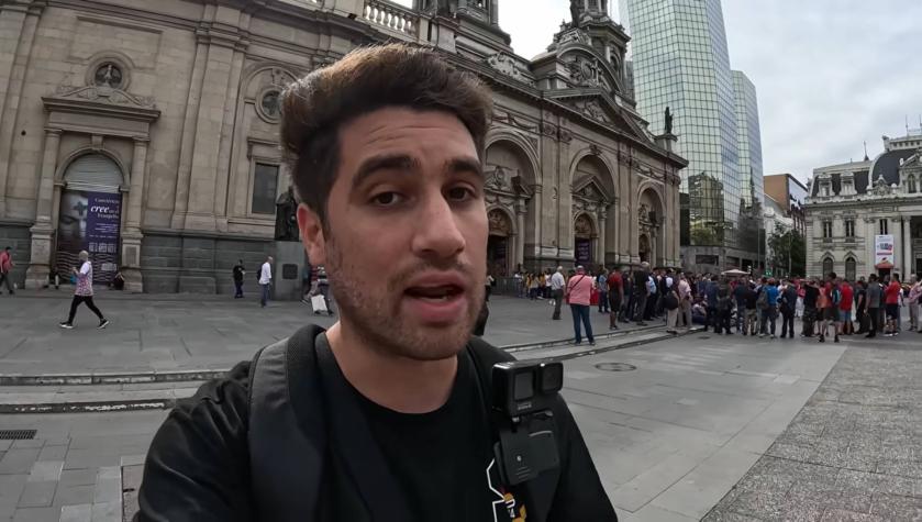 Youtuber argentino relata su dramático recorrido en Plaza de Armas: "Me sentí muy..."