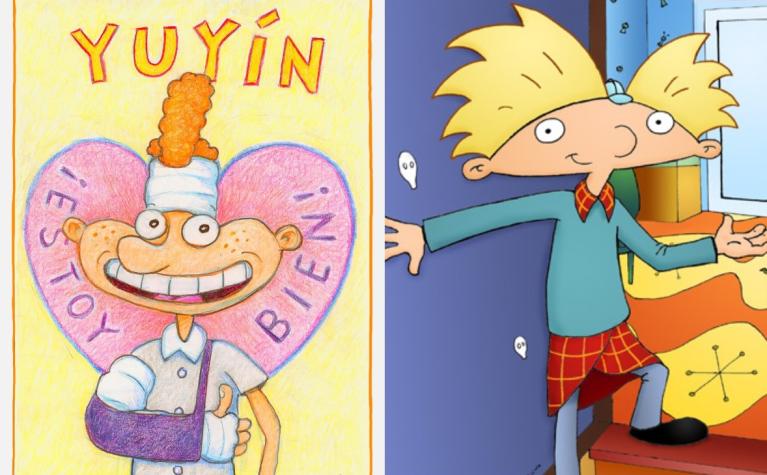 Es canon: Creador de Hey Arnold! cedió a fans chilenos y dibujó a "Yuyín"