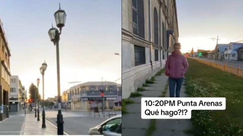 “¿A qué hora se oscurece?”: Turista se sorprende por extenso anochecer Punta Arenas