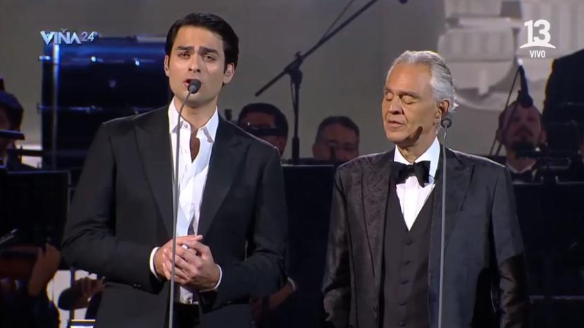 De tal palo, tal astilla: Matteo Bocelli es ovacionado en presentación con su padre Andrea Bocelli