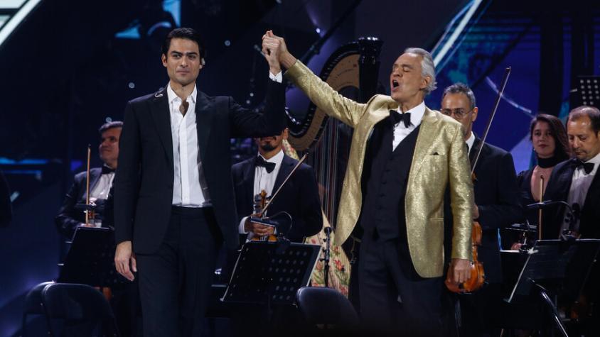 "El público chileno es increíble": Andrea Bocelli agradeció por el recibimiento a su espectáculo