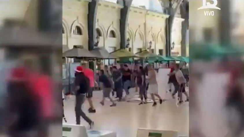 Indignación en Estación Central: cerca de 100 ambulantes atacaron sin piedad a locatarios y guardias