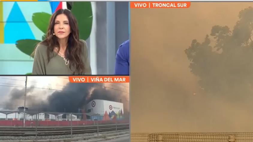 "Estamos rodeados de fuego": dramático llamado de mujer por su hijo asmático en Quilpué