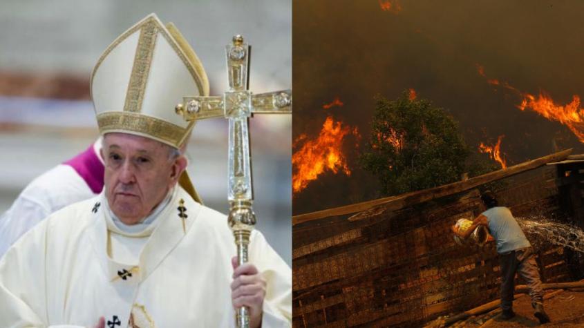 Papa Francisco pide rezar por Chile tras devastadores incendios