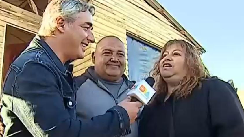 José Luis Repenning cumple su promesa y visita a pareja damnificada por los incendios