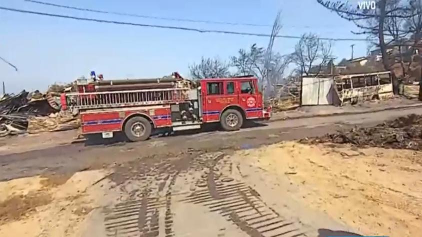 Se reactiva foco de incendio en sector de Achupallas