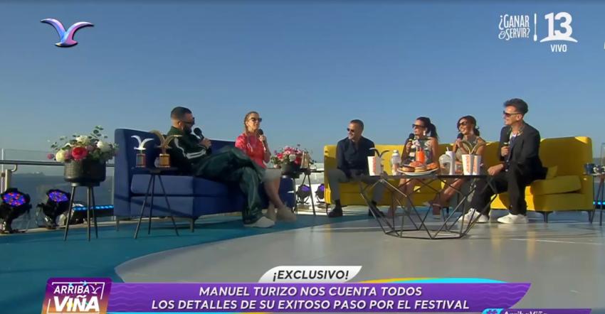 Alison Mandel y Manuel Turizo en Arriba Viña