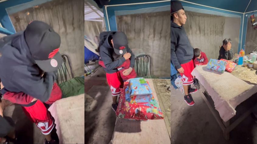 Tremendo: Jordan 23 asistió a cumpleaños de niño damnificado por incendios y le regaló una casa