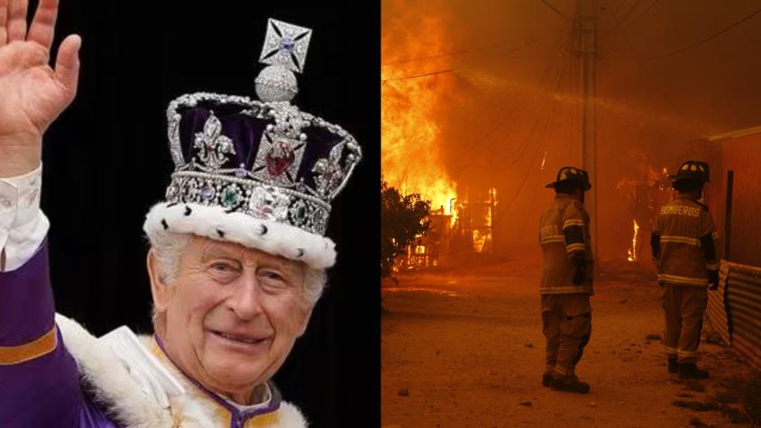 "Con profunda tristeza...": Rey Carlos III envía emotiva carta al Presidente Gabriel Boric por incendios en Valparaíso