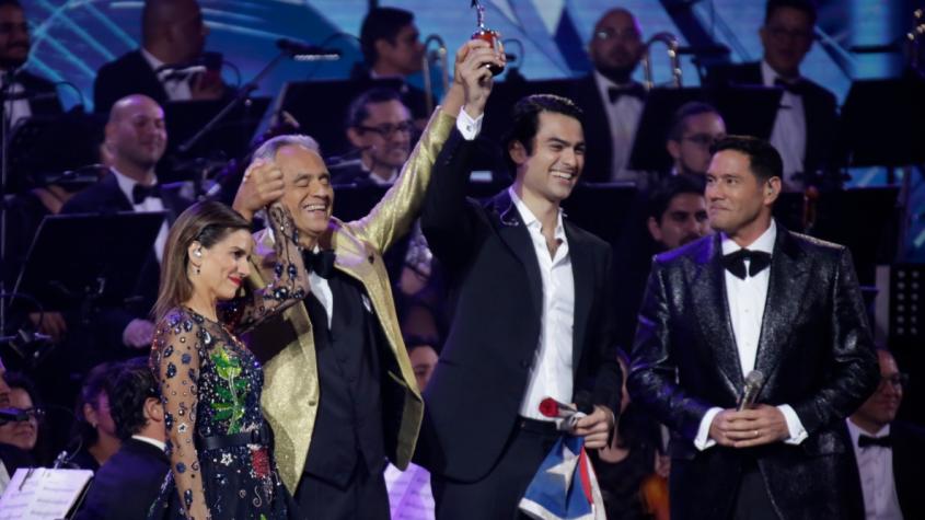 En los Premios Oscar: Andrea Bocelli y Matteo recuerdan su presentación en Viña 2024