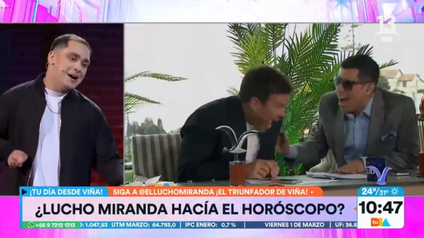 Inesperado: Lucho Miranda hizo una "lectura de horóscopo" e hizo reír a todo el panel de "Tu Día"
