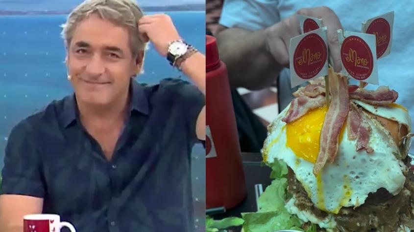 José Luis Repenning quedó destruido después de comer "enorme" sándwich: "Con suerte he podido tomar agua"