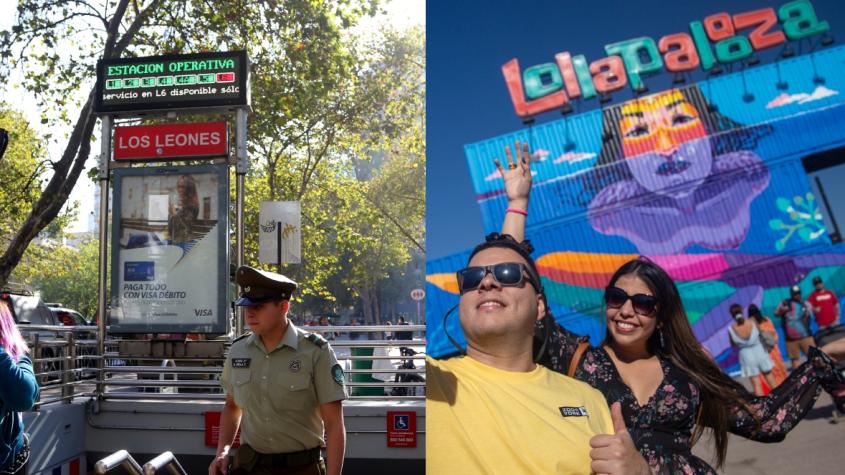 Lollapalooza Chile 2024: las estaciones de metro que extenderán su horario por el evento