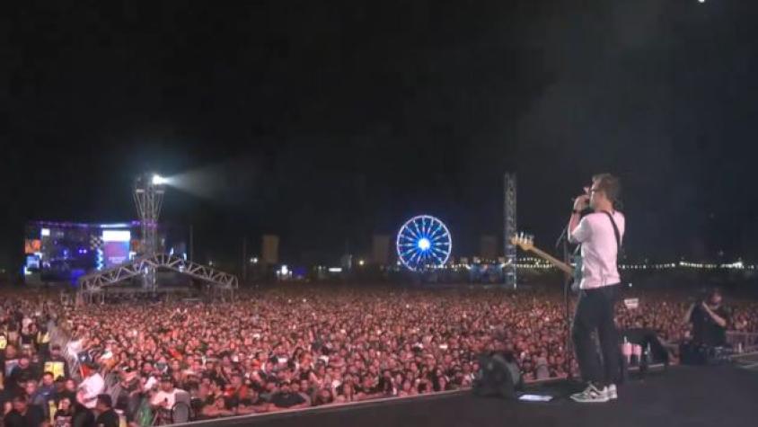 Blink 182 debió detener su show en Lollapalooza por temas de seguridad