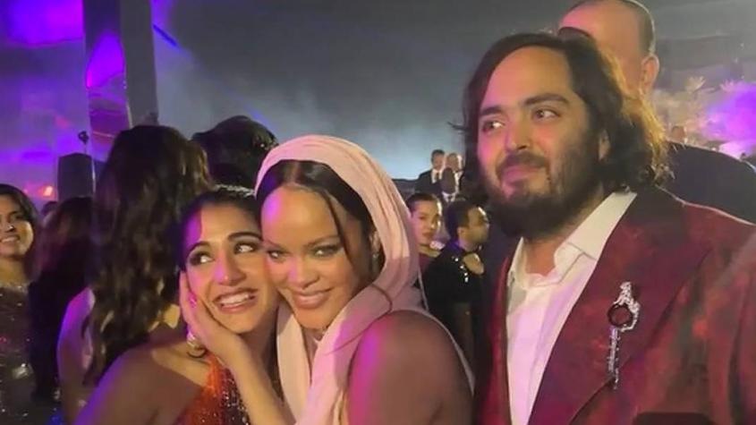 Rihanna y los novios 