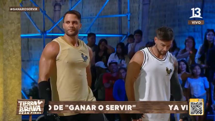 Fabio Agostini provoca a Luis Mateucci antes de la final de Tierra Brava