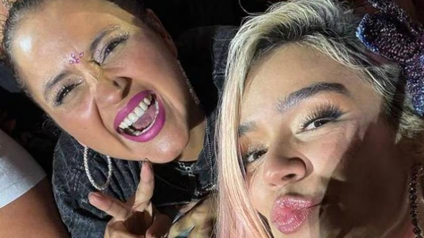 "Esta noche queda en mi corazón": Pamela Leiva logró sacarse una selfie con Karol G en pleno concierto