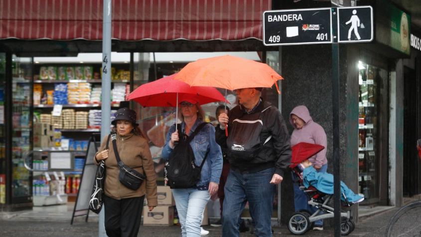 Lluvias en la Región Metropolitana: ¿A qué hora será?