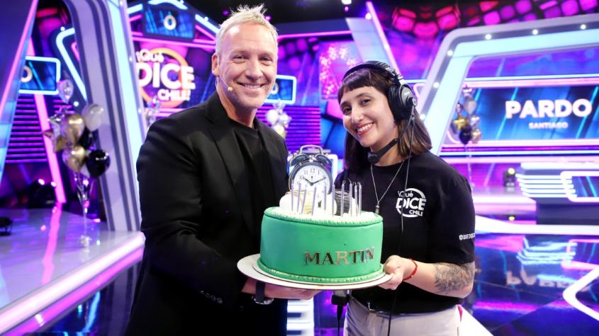 Martín Cárcamo celebró su cumpleaños con el equipo de "¡Qué Dice Chile!"