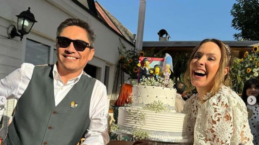 El divertido detalle en el matrimonio de Maly Jorqueira y Sergio Freire